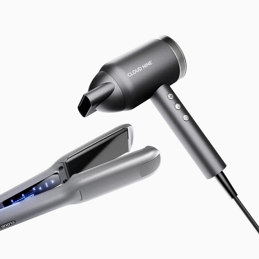 The Starlight Grey Wide Iron & Airshot Pro Styling Set